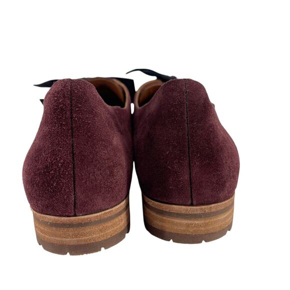 Kork-Ease Beryl Bow Suede Oxford in Burgundy Size 8.5 - Picture 11 of 11